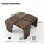 Table basse carrée 30 pouces en noyer