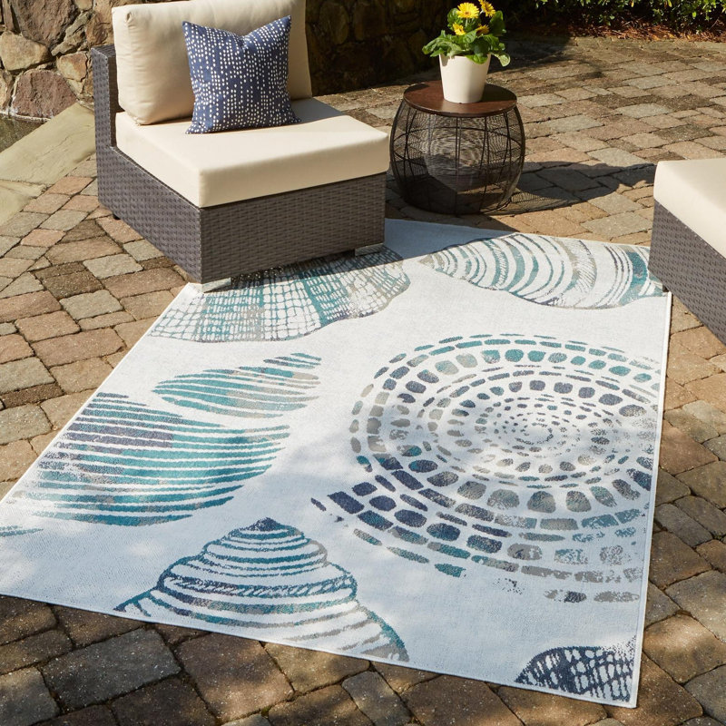 Amaranthine Indoor / Outdoor Rug, Rectangle 4' x 6'