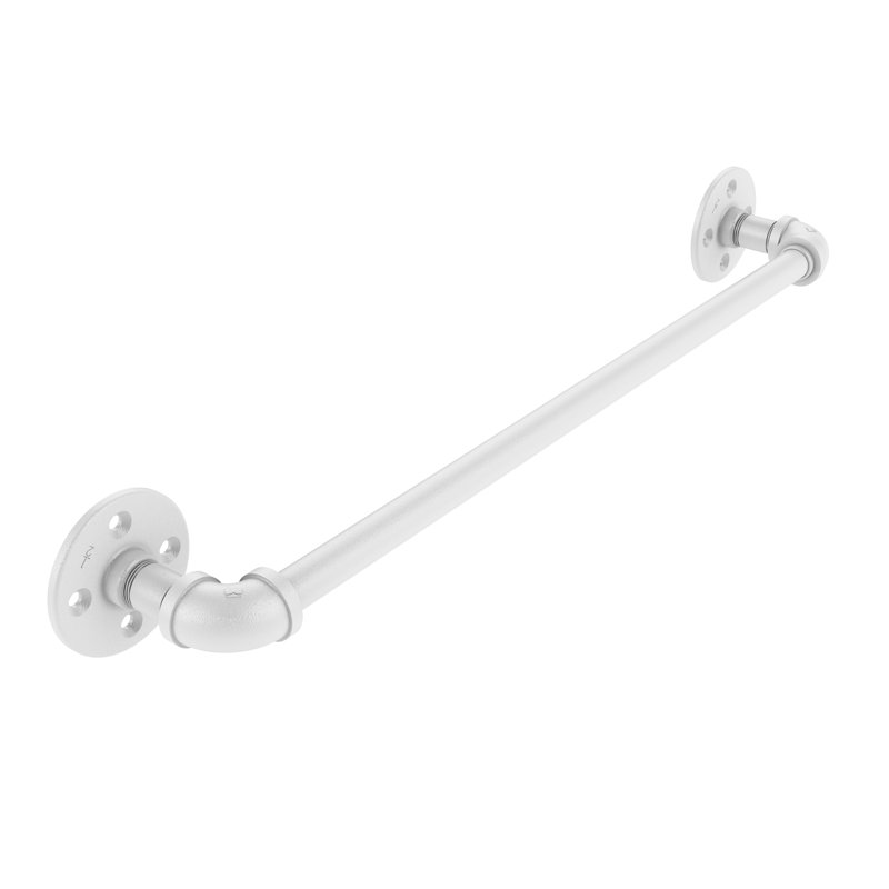 Barre à serviettes murale 24" Bayer, Blanc mat