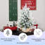 Arbre de Noël de table enneigé 3 pi avec 14 pommes de pin et 14 Berrie rouges