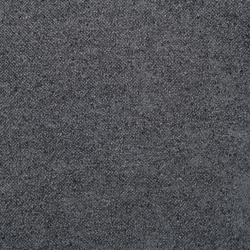 Plather Charcoal Grey Upholstered Rectangular Ottoman