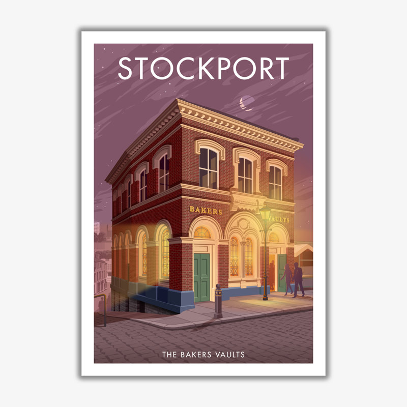 Baker's Vaults Stockport - Print, No Framed, 40cm H x 30cm W x 3cm D