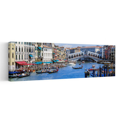 Rialto Bridge & Grand Canal Venice Italy Contemporary Architecture Wall Art