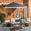 Parasol de marché carré 7,5 pi Keesee-2142132766