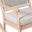 Chaise berçante d'extérieur en bois d'eucalyptus