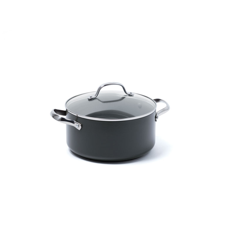 GreenPan Venice Pro Aluminium Non-Stick Casserole with Lid, 3, 20.8