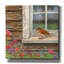  «Woodthrush At The Window» par Marvindale, art mural sur toile, 12 po x 12 po-1725896246