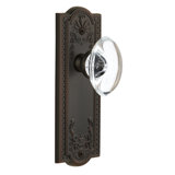 Grandeur Parthenon Plate Single Dummy with Provence Crystal Door Knob