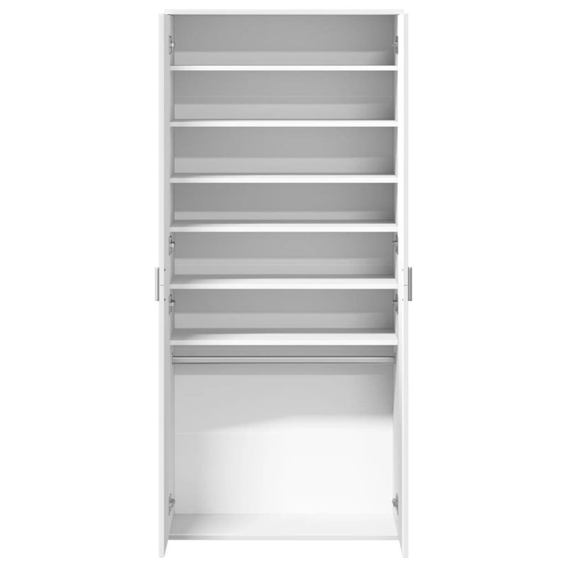 12 Pair Shoe Storage Cabinet, White