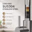 Robinet de cuisine professionnel à poignée unique avec douchette extractible en nickel brossé et robinet de remplissage pour casseroles, conception robuste pour les cuisines modernes