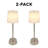 Rechageable Led Table Lamp Brushed Steel