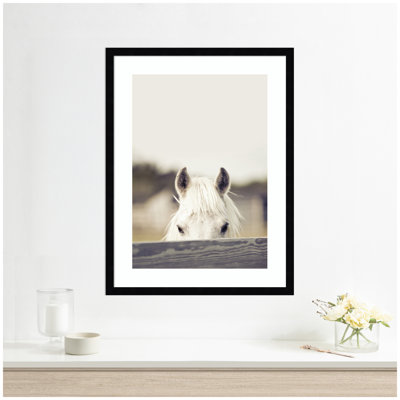 «Equine Crop» par Robert Cadloff, reproduction d'art encadrée