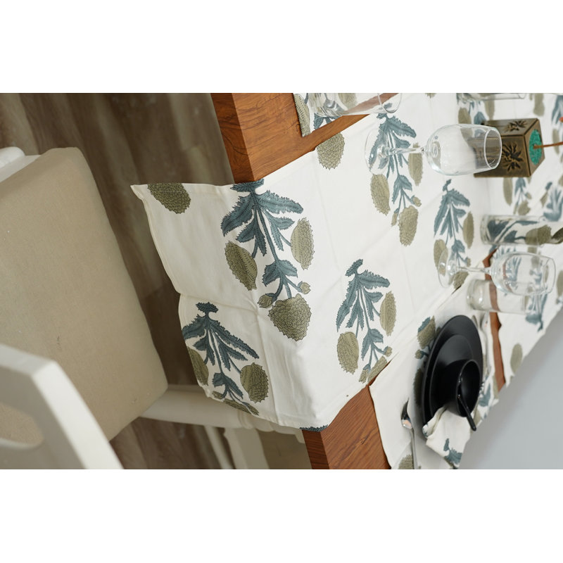 Red Barrel Studio® 16X106 Special occasion table runner, Stylish dining accessory, Badshah, Gray, 10" Rectangle