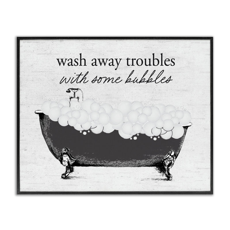 «Uplifting Bubble Bath», estampe numérique giclée, design par lettré et doublé, H 11 po x l 14 po
