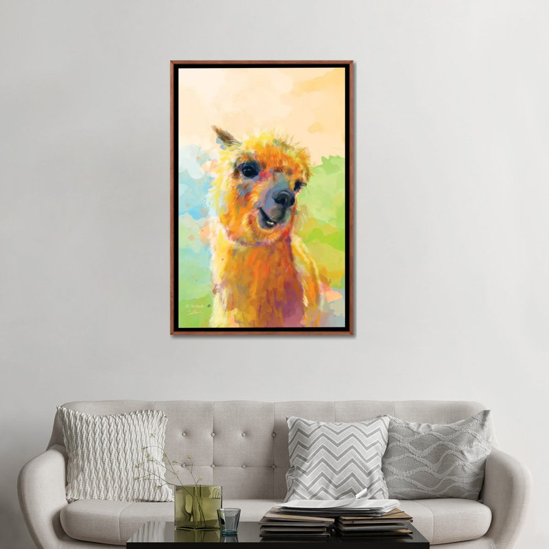 «Colorful Happiness», reproduction d'art, Aucun mat, H 60 po x l 40po x P 1,5 po, Toile tendue