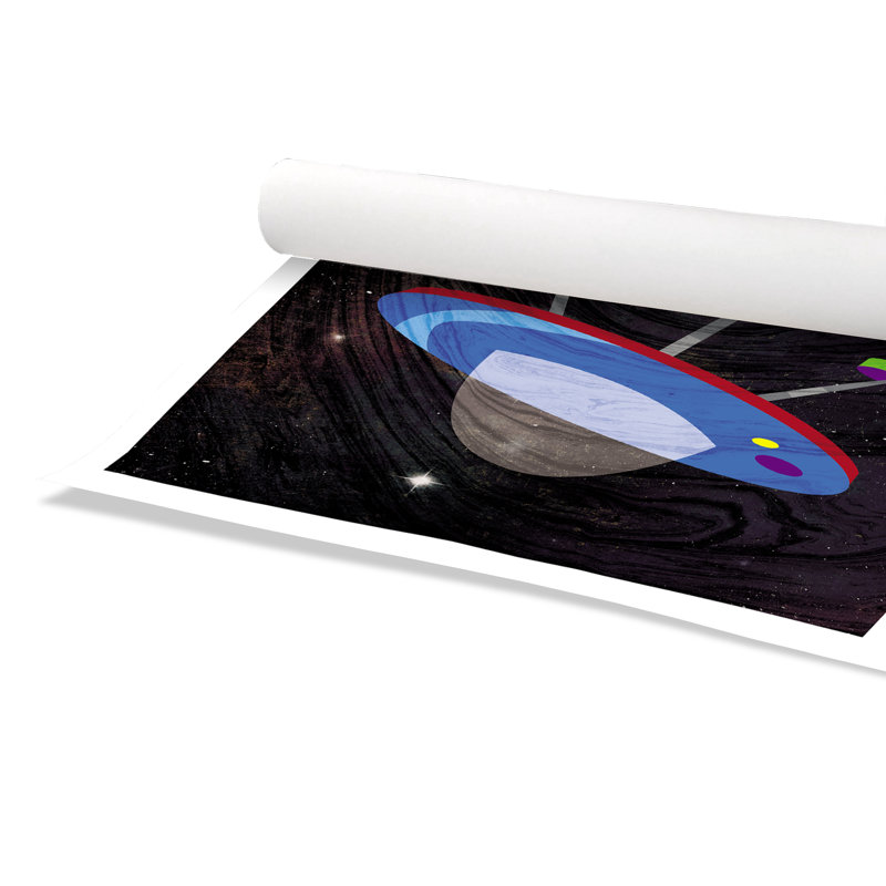 Impression sur papier roulée «Spaceship Adventure Four», H 36 po x l 36 po x P 1 po