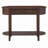Elegant Retro Console Table with Curved Design and Smooth Glaze for Entryways, Living Rooms and hallways-502096130