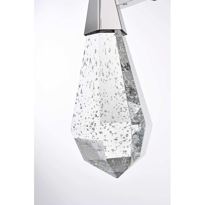 Camargo 5 inch Crystal Wall Sconce in Chrome, Chrome