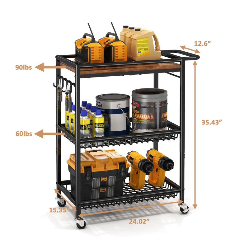 Multifunctional Rolling Kitchen Cart