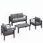 Ensemble de conversation 4 pièces d'extérieur en aluminium 4 pièces avec table basse et table basse-1498117729-1498117731-1498117742