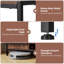 Baker’S Rack With Power Outlet, Metal Frame Microwave Stand With Wine Rack-1033512470