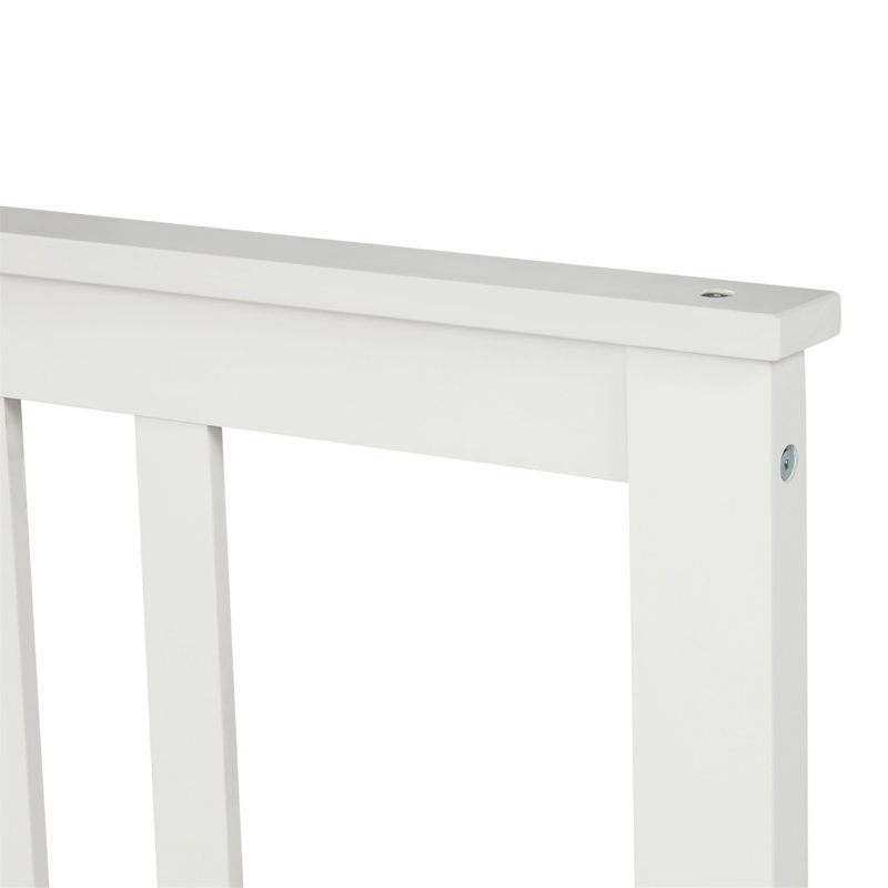 Bridgegate Wood Platform Bed With Headboard And Footboard, Full, White