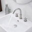 Robinet de salle de bain à 2 poignées avec drain