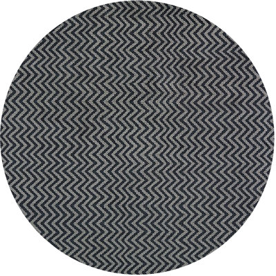 Tapis noir à chevrons Alanys