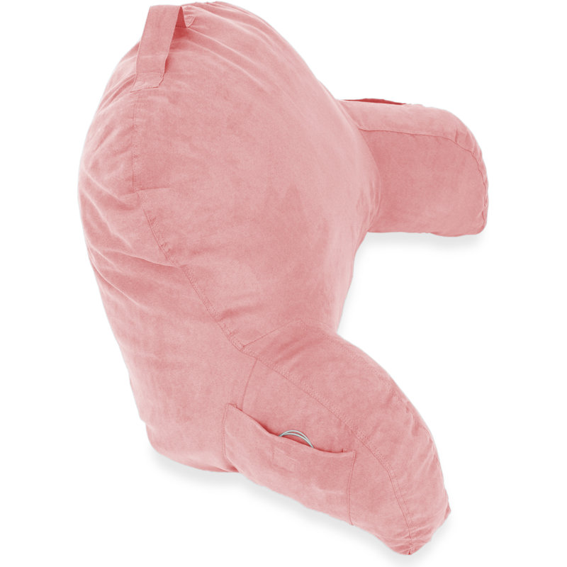 Microsuede Reversible Throw Pillow, Pink