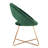 Crivello 71.12 cm Wide Contemporary Velvet Accent Chair with Open Back-995592956