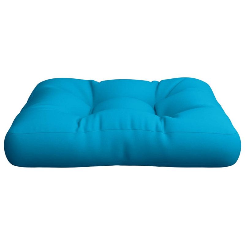 vidaXL Pallet Cushion Blue Polyester 7.8"x7.8"x1.9, 19.7" H x 19.7" W x 4.7" D, Blue