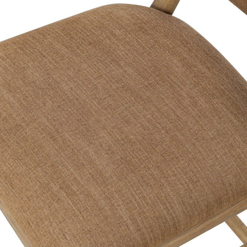 Juna Upholstered Stool with Solid Wood Frame