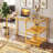 Sharifah Glass Top Metal Base Computer Desk
