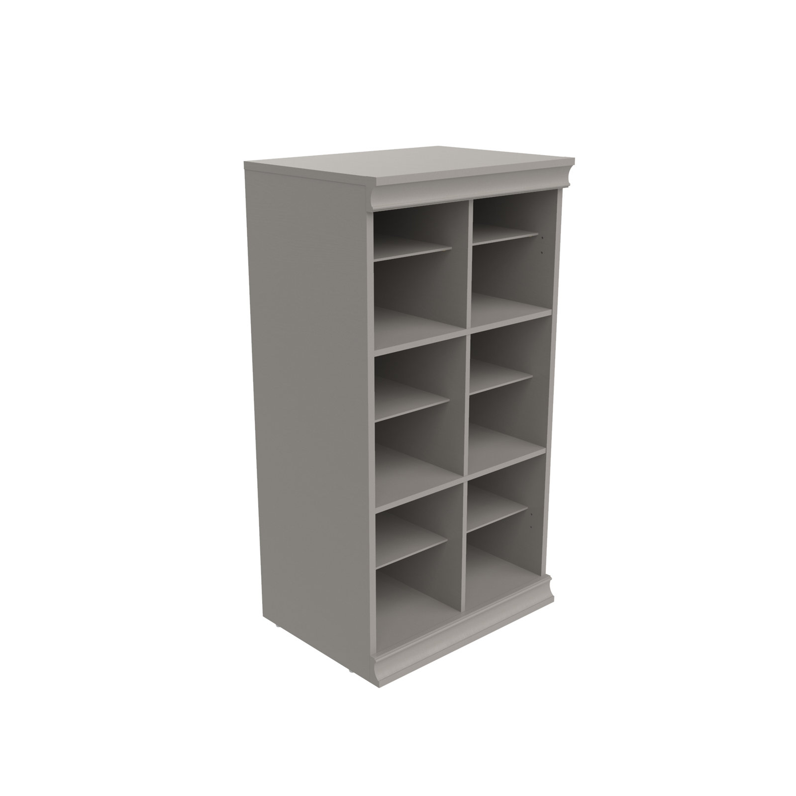 Modular Storage 68.76" W - 78" W Closet System, Taupe