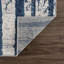Tapis rayé bleu / gris Abani-436843203