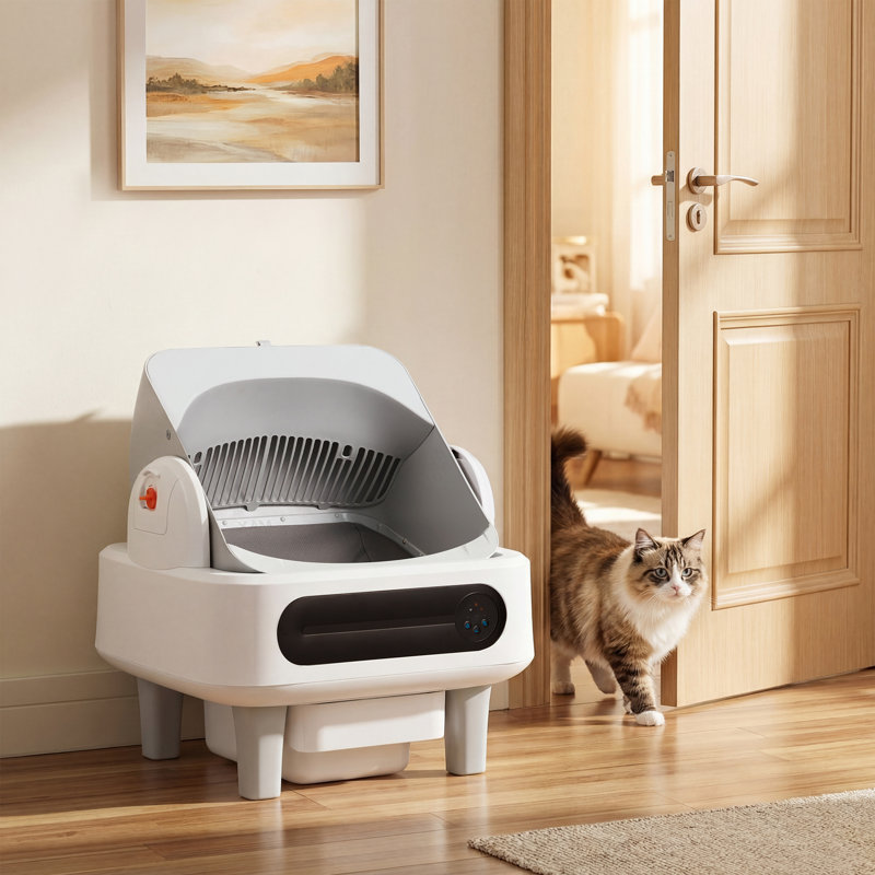 11L Open Top Automatic Cat Litter Box, Quiet Operation with Bio-Radar & Gravity Sensor,Works with 2.4G WiFi & 5G