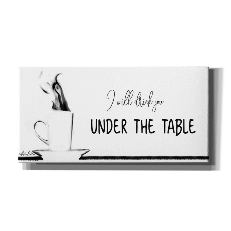 'Under the Table' by Lori Deiter, Canvas Wall Art, 12" H x 24" W x 0.75" D