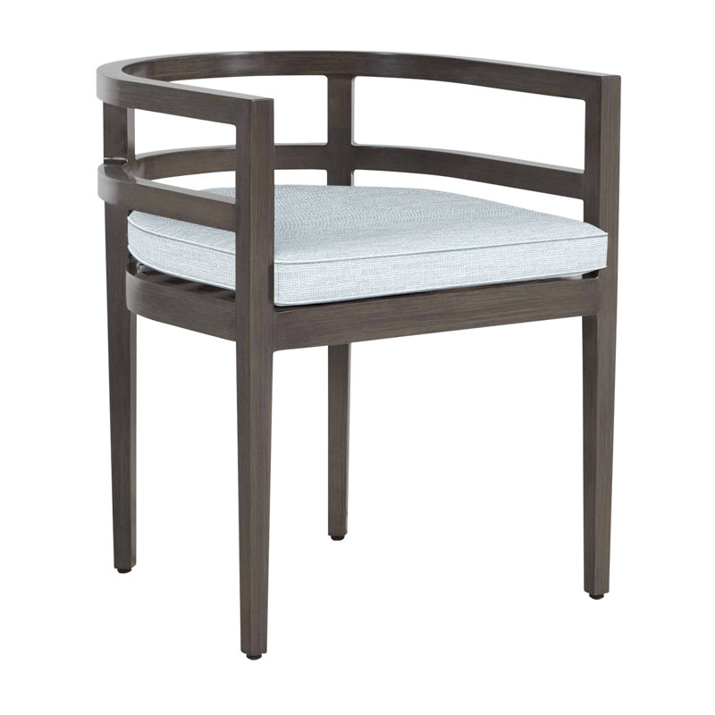 Chaise avec accoudoirs en aluminium Santa Barbara, Trépointe, Papier ciel