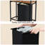 Panier à linge compact avec 4 tablettes