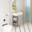 Freestanding Bathroom Vanity with Ceramic Sink and Storage-1480406639