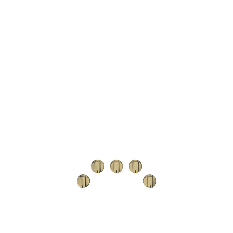Cooktop Knob, Brushed Brass