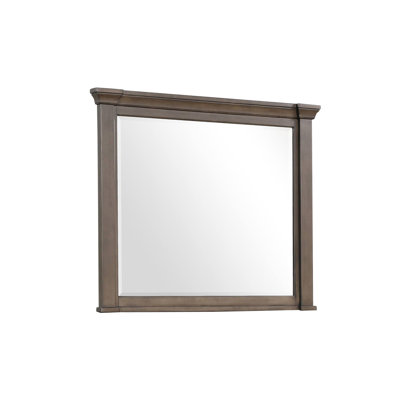 46.4"W Transitional Mirror, Dark Walnut