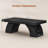 70.9” Executive Desk, Modern Computer Desks With Power Outlet And Storage Shelves, Wood Writing Table Workstation For Home Office, Black-956632882