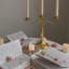 Anneau de bougie en plastique en plastique or champagne, couronne de bougie décorative pour centre de table
