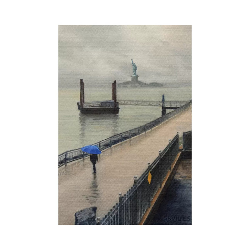 Red Hook - In The Rain by Nick Savides - Wrapped Canvas Painting, 45.72cm H x 30.48cm W x 1.91cm D