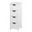White Bathroom Cabinet With Spacious Drawers To Accommodate Your Needs Chic Storage Smooth Drawer Slides For Easy Access