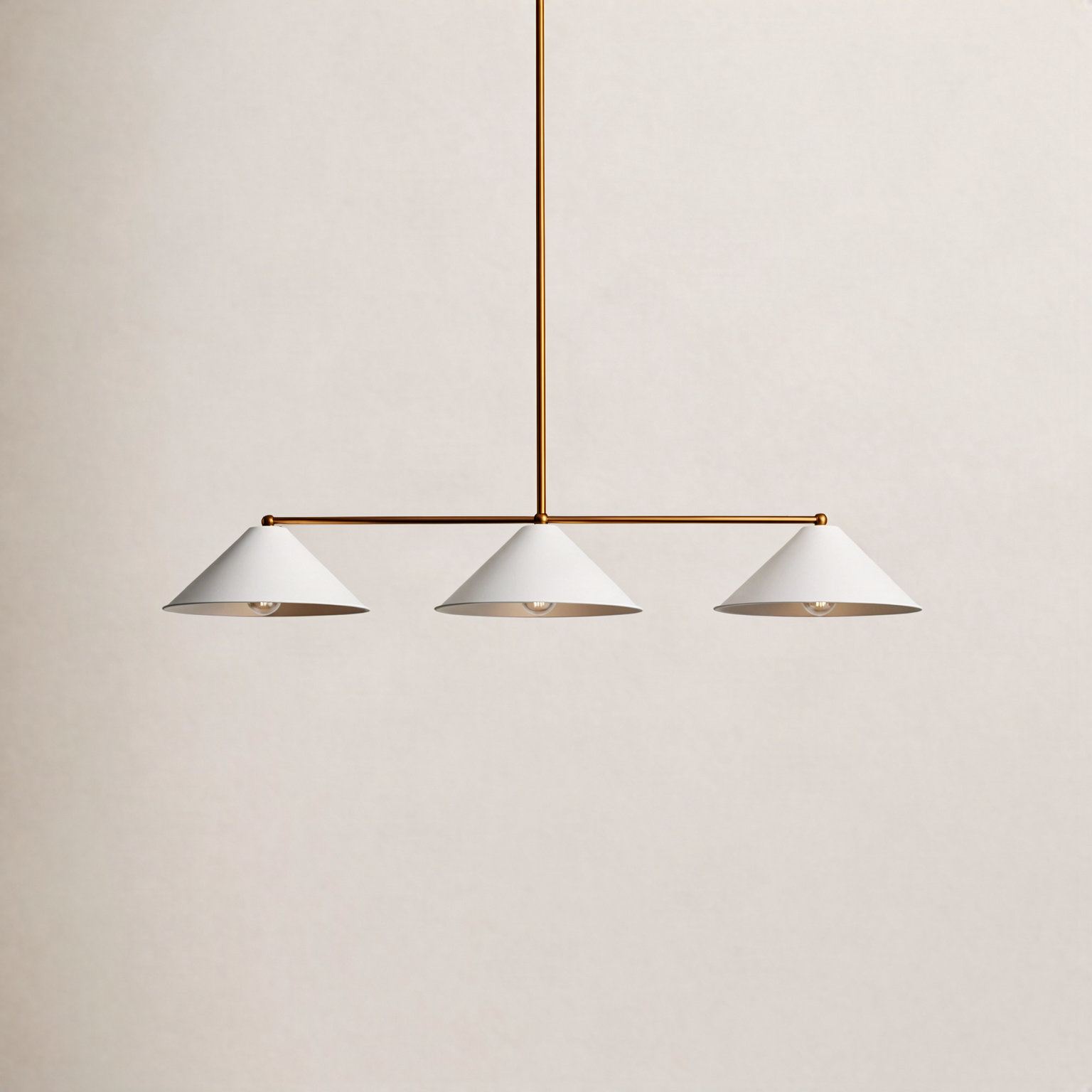 Fairhope Dimmable 3-Light Pendant, Snow White
