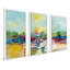 Colorful Inlet - 3 pièces, reproduction encadrée sur toile-87730931