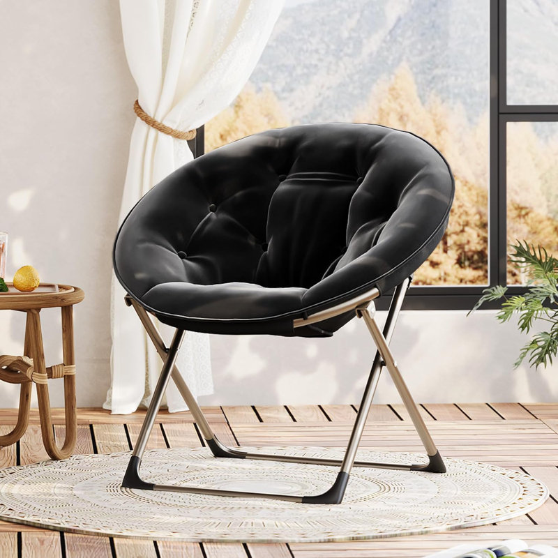 Fauteuil surdimensionné Comfy, Noir