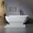 67" x 29.5" Freestanding Soaking Porcelain Bathtub